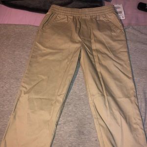 Boys khaki pants.